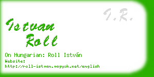 istvan roll business card